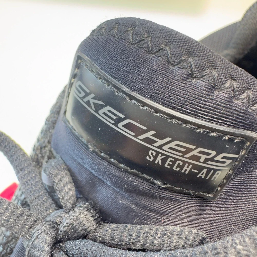 Skechers Skech-Air Sneakers Womens 9.5 Black 13276 Mesh Air Cushioned Athletic